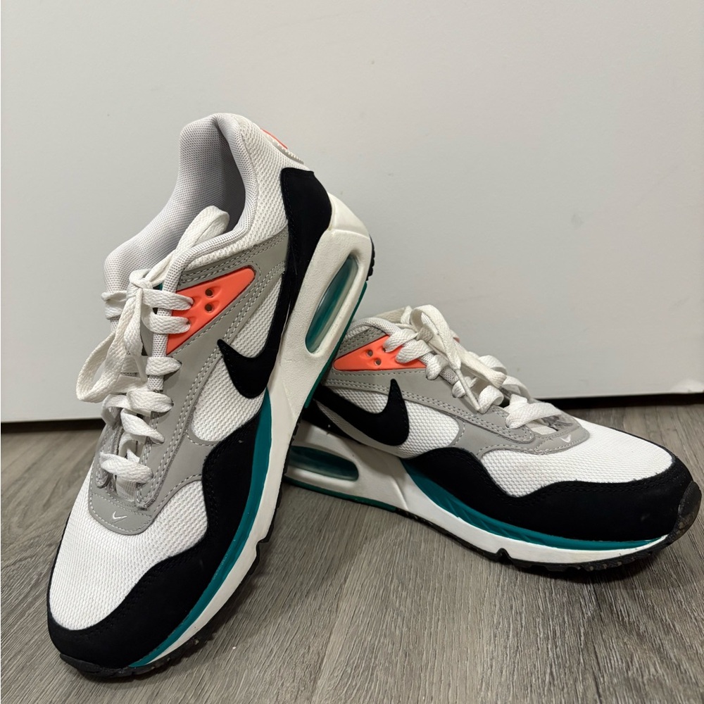 Nike Air Max White Black Teal Sneakers